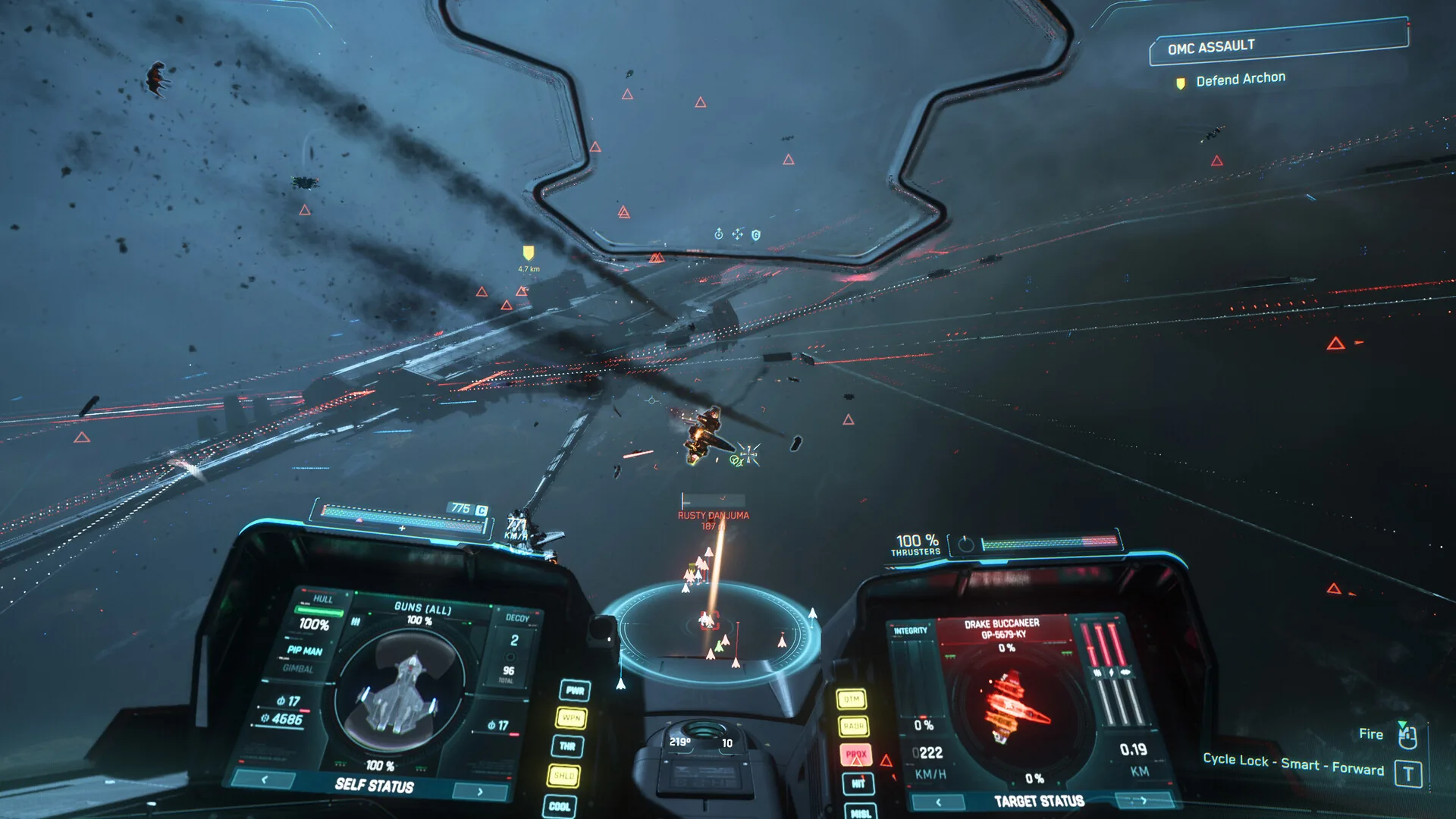 Official Squadron 42 cockpit gameplay screenshot